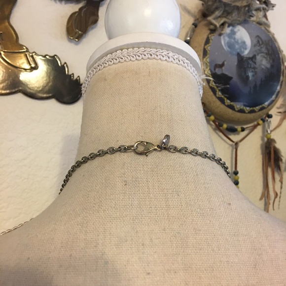 Ruby Road silver tone medallion fringe necklace - Picture 5 of 10